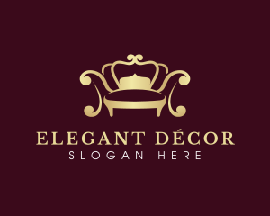 Crown Sofa Decor logo design