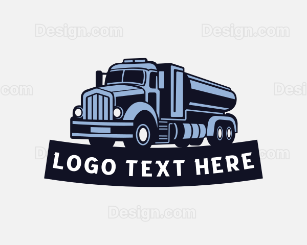 Truck Gasoline Petroleum Logo