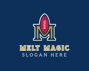 Football Team Letter M  logo design