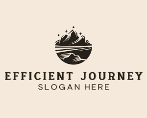 Mountain Hiking Pathway logo design