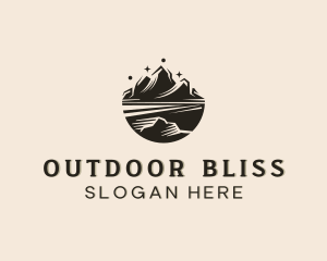 Mountain Hiking Pathway logo design