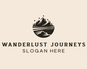 Mountain Hiking Pathway logo design