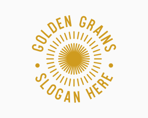 Golden Summer Sun logo design