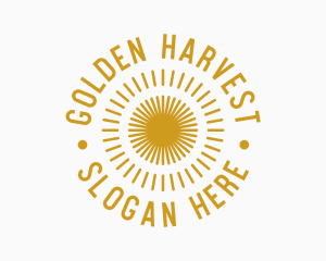 Golden Summer Sun logo design