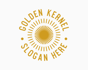 Golden Summer Sun logo design