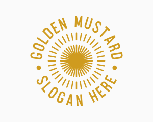 Golden Summer Sun logo design