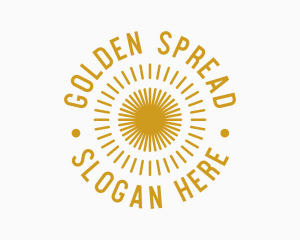 Golden Summer Sun logo design