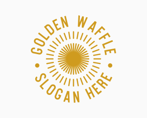 Golden Summer Sun logo design