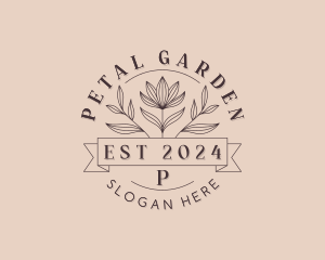 Stylish Floral Leaf logo design