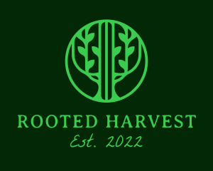 Botanical Tree Agriculture  logo design