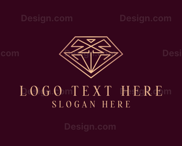 Gemstone Diamond Jewelry Logo