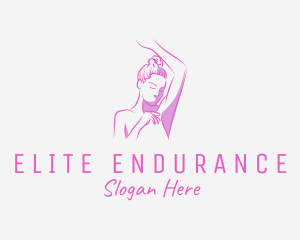 Elegant Fitness Woman logo design