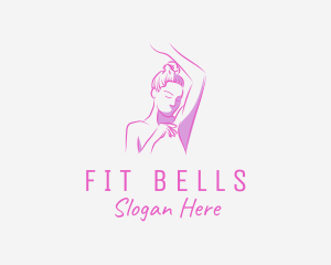 Elegant Fitness Woman logo design