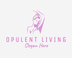 Elegant Fitness Woman logo design