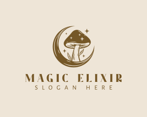 Magic Mushroom Moon logo design