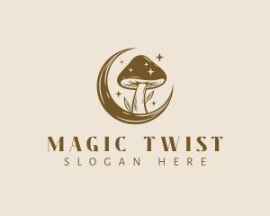 Magic Mushroom Moon logo design