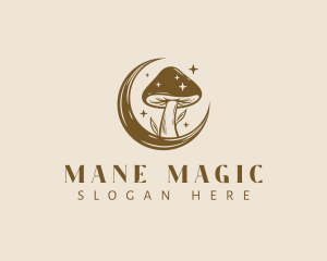 Magic Mushroom Moon logo design