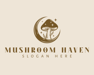 Magic Mushroom Moon logo design