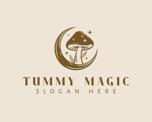 Magic Mushroom Moon logo design