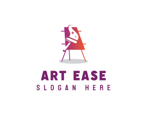 Easel Canvas Painting logo