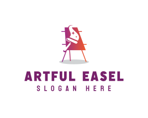 Easel Canvas Painting logo