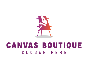 Easel Canvas Painting logo