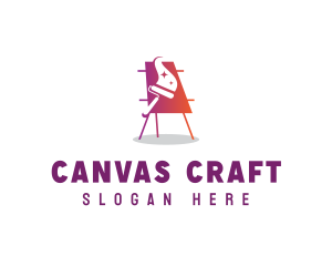 Easel Canvas Painting logo