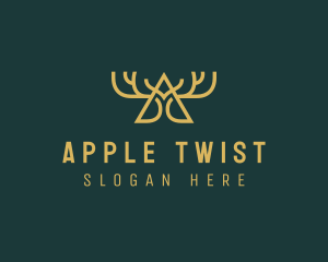 Elegant Antler Letter A logo design