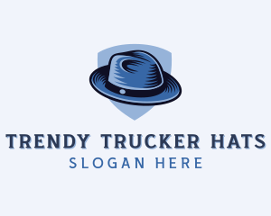 Fedora Hat Shield logo design