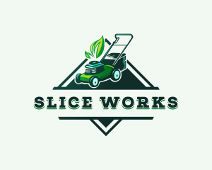 Lawn Mower Landscaping logo design