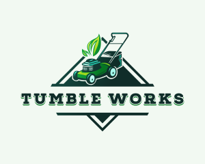 Lawn Mower Landscaping logo design