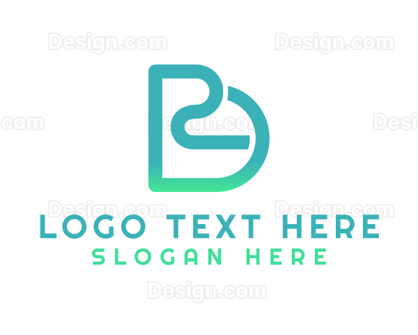 Green Letter RD Monogram Logo