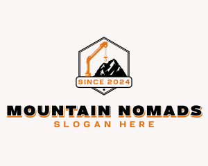 Mountain Crane Construction logo design