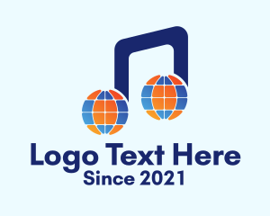 Globe Music Note logo