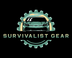 Mechanic Car Gear logo design