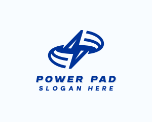 Power Lightning Bolt logo design