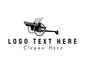 Military Artillery Cannon Logo