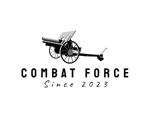 Military Artillery Cannon logo