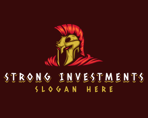 Strong Spartan Warrior logo