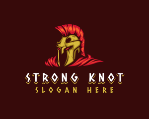 Strong Spartan Warrior logo design