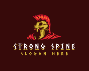 Strong Spartan Warrior logo design