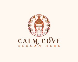 Mandala Calm Buddha logo