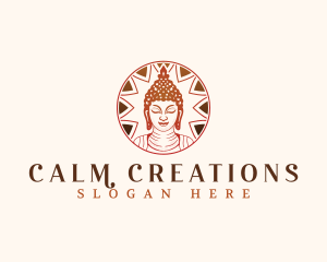 Mandala Calm Buddha logo