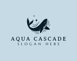 Ocean Marine Whale logo design