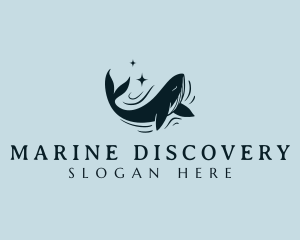 Ocean Marine Whale logo design