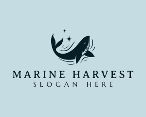 Ocean Marine Whale logo design