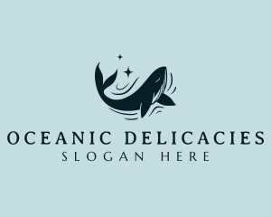 Ocean Marine Whale logo design