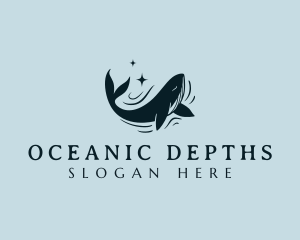 Ocean Marine Whale logo design