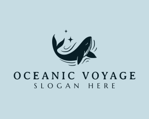 Ocean Marine Whale logo design