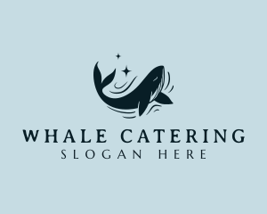 Ocean Marine Whale logo